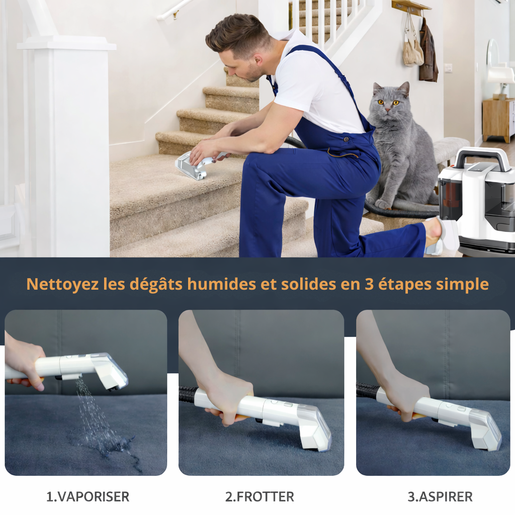 iPets M1 - NETTOYEUR TEXTILE / TAPIS