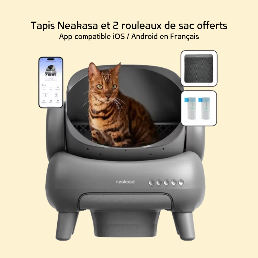 Litière Automatique Connectée - Neakasa M1 - Spécial Grands Chats